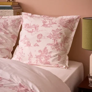 Taie d'oreiller percale de coton "Esprit Toile de Jouy"