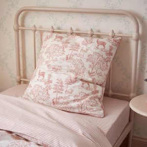 Taie d'oreiller coton "Esprit petit Jouy"