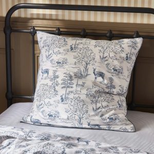 Taie d'oreiller coton "Esprit petit Jouy"