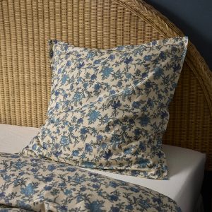 Taie d'oreiller coton aspect lin "Aurore"