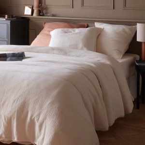 Housse de couette gaze de coton "Gaufrée"