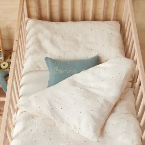 Housse de couette bébé gaze de coton bio "Baby Gaufrée"