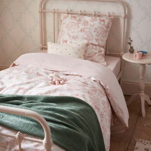 Housse de couette coton "Esprit petit Jouy"
