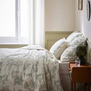 Housse de couette percale de coton "Esprit toile de Jouy"