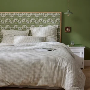 Housse de couette gaze de coton "Carreaux"