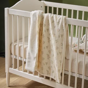 Plaid bébé gaze de coton et micro-polaire