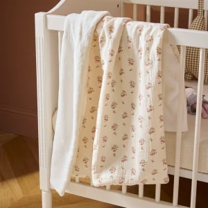 Plaid bébé gaze de coton et micro-polaire