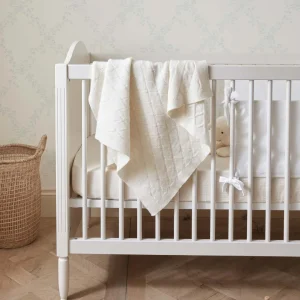 Couverture bébé pure laine extra douce