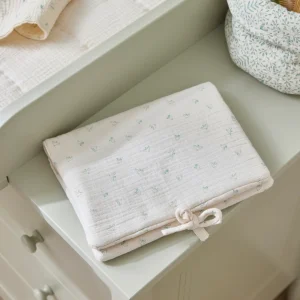 Housse pour carnet de santé en gaze hirondelles