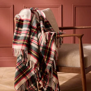 Plaid écossais - laine majoritaire