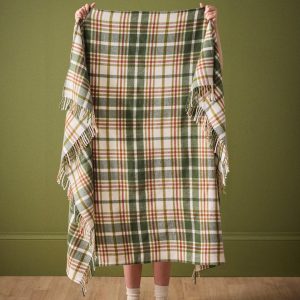 Plaid écossais laine majoritaire