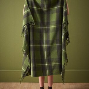 Plaid écossais laine majoritaire