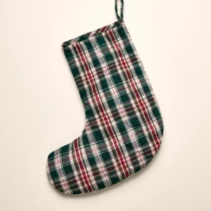 Chaussette de Noël en tartan - Collection Noël