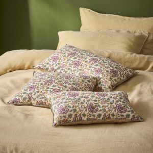 Housse de coussin fleuri indien