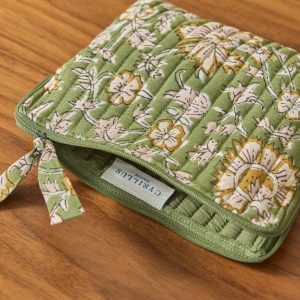 Pochette matelassée en tissu indien