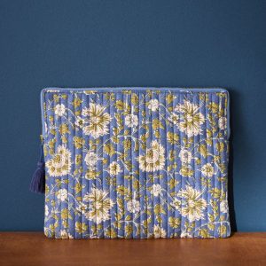 Pochette ordinateur en tissu indien