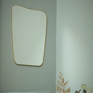 Miroir mural laiton