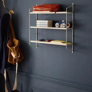 Étagère murale en métal peint