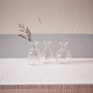 Soliflore en verre par lot de 3