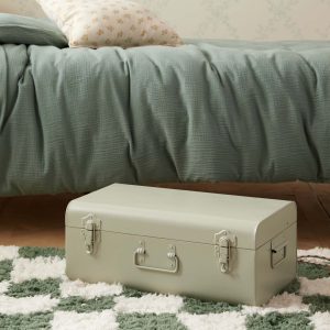 Malle de rangement en métal