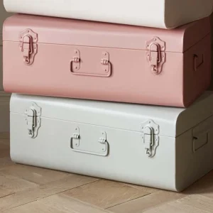 Malle de rangement en métal