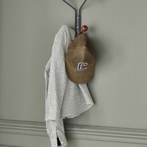 Patère Alice 4 boules en métal et bois