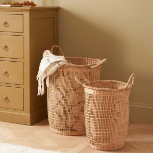 Panier en jonc de mer par lot de 2