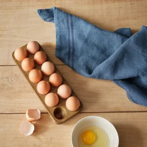 Support à oeufs en bois d'acacia