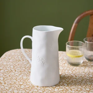 Pichet feuillage en céramique