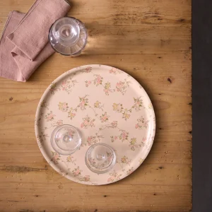 Plateau rond en bois "Lilibeth"