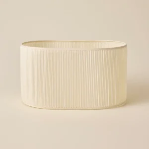 Abat-jour ovale plissé - grand modèle Victoire