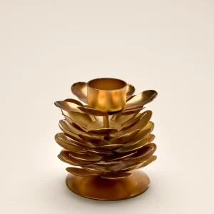 Bougeoir pomme de pin