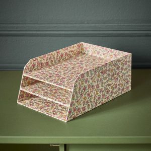 Corbeille à courrier en papier imprimé