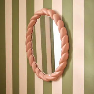 Miroir ovale torsadé