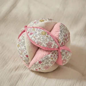 Balle d'éveil en velours et tissu Liberty