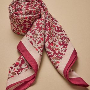 Foulard femme imprimé tachiste