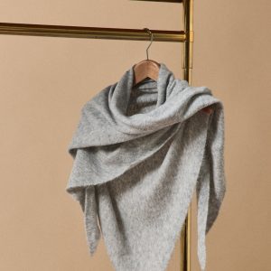 Écharpe triangle unie adulte