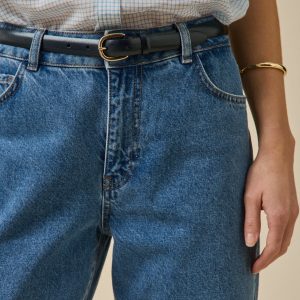 Ceinture fine cuir femme