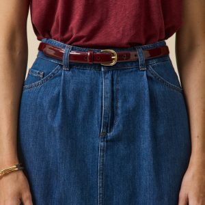 Ceinture fine cuir femme