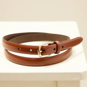 Ceinture fine cuir femme