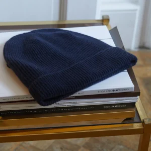 Bonnet maille côtelée adulte - collection cachemire