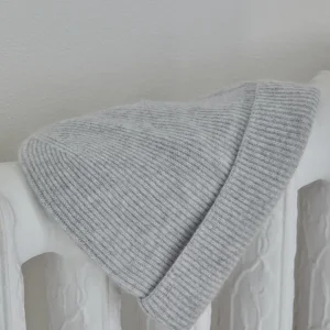 Bonnet maille côtelée adulte - collection cachemire