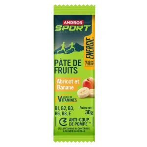 Pâte de fruits abricot banane Andros sport 30gr