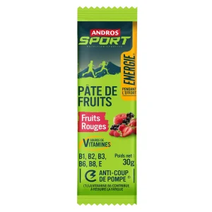 Pâte de fruits saveur Fruits rouges Andros sport 30gr