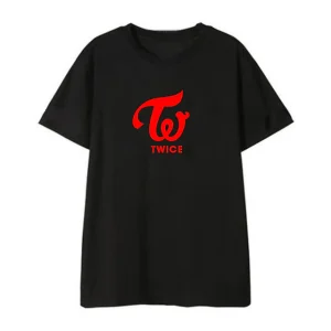T-Shirt Twice Rouge
