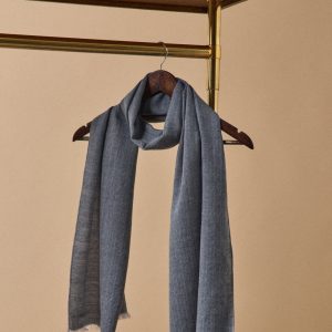 Écharpe en laine homme motif chevrons