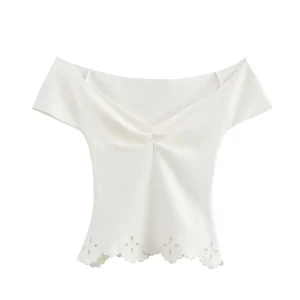 Top Tricoté Élastique Coréen