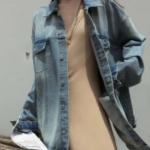 Veste en Jean Dégradé Coréenne