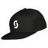 Casquette Scott A visiere plate en laine Merinos noir