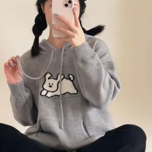 Sweat à Capuche Cartoon Coréen